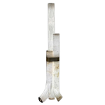 Торшер геометрический с тремя мраморными плафонами Marble Tripod варинант исполнения - 1 | Loft Concept в Барнауле