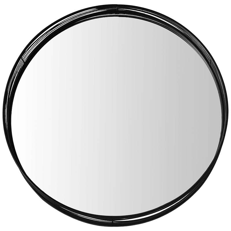 Круглое настенное зеркало Mireio Mirror Черный в Барнауле | Loft Concept 