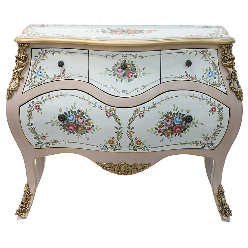 Комод Rococo Reminder Белый Золотой в Барнауле | Loft Concept 
