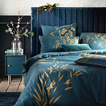 Тумба с одной дверцей Scale Ornament Blue Nightstand варинант исполнения - 4 | Loft Concept в Барнауле