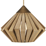 Подвесной светильник из толстых деревянных реек Wooden Slats варинант исполнения - 1 | Loft Concept в Барнауле