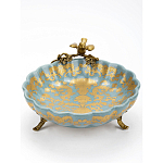 Блюдо фарфоровое Птица на ветке Flora варинант исполнения - 3 | Loft Concept в Барнауле