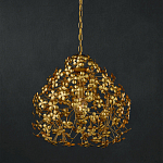 Подвесной светильник золотой с декором в виде лепестков клевера Hanging Clover варинант исполнения - 3 | Loft Concept в Барнауле