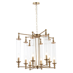 Люстра с 8-ю прозрачными цилиндрическими плафонами Jeanette варинант исполнения - 8 | Loft Concept в Барнауле