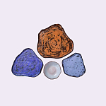 Сет из 4-х тарелок «SAPPHIRE» варинант исполнения - 2 | Loft Concept в Барнауле