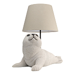 Настольная лампа в детскую Белый морской котик варинант исполнения - 2 | Loft Concept в Барнауле