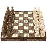 Шахматы  из  камня Cargador del Tiempo Chess Мексика ручная работа варинант исполнения - 1 | Loft Concept в Барнауле