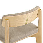 Барный стул из массива ясеня Elegant Ash Shape варинант исполнения - 1 | Loft Concept в Барнауле