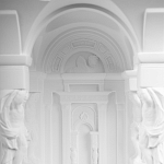 Встраиваемый в стену гипсовый светильник под покраску с колоннами и арками в античном стиле Antiquity Athena варинант исполнения - 10 | Loft Concept в Барнауле