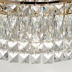 Потолочный светильник круглый с прозрачными подвесками Lunet варинант исполнения - 8 | Loft Concept в Барнауле