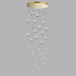 Люстра каскадня с 27-ю прозрачными шарообразными подвесами Bubbles Bocci варинант исполнения - 2 | Loft Concept в Барнауле