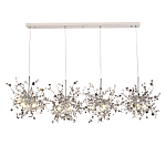 Люстра подвесная из четырех частей с металлическими круглыми элементами Terzani Argent варинант исполнения - 4 | Loft Concept в Барнауле