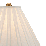 Настольная лампа с фактурным конусовидным абажуром и кожаным каркасом Malifis варинант исполнения - 2 | Loft Concept в Барнауле