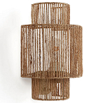 Бра с плетенным из джута плафоном Jutti H30 см варинант исполнения - 1 | Loft Concept в Барнауле