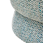 Дизайнерское мягкое кресло без подлокотников в голубой пестрой обивке Roux Armchair варинант исполнения - 5 | Loft Concept в Барнауле