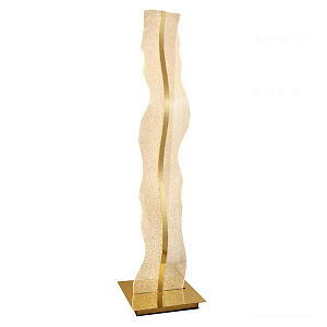 Торшер с изогнутым каркасом Golden Wave