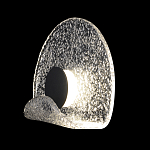 Бра из текстурированного прозрачного стекла с изогнутым краем Textured Glass  варинант исполнения - 1 | Loft Concept в Барнауле