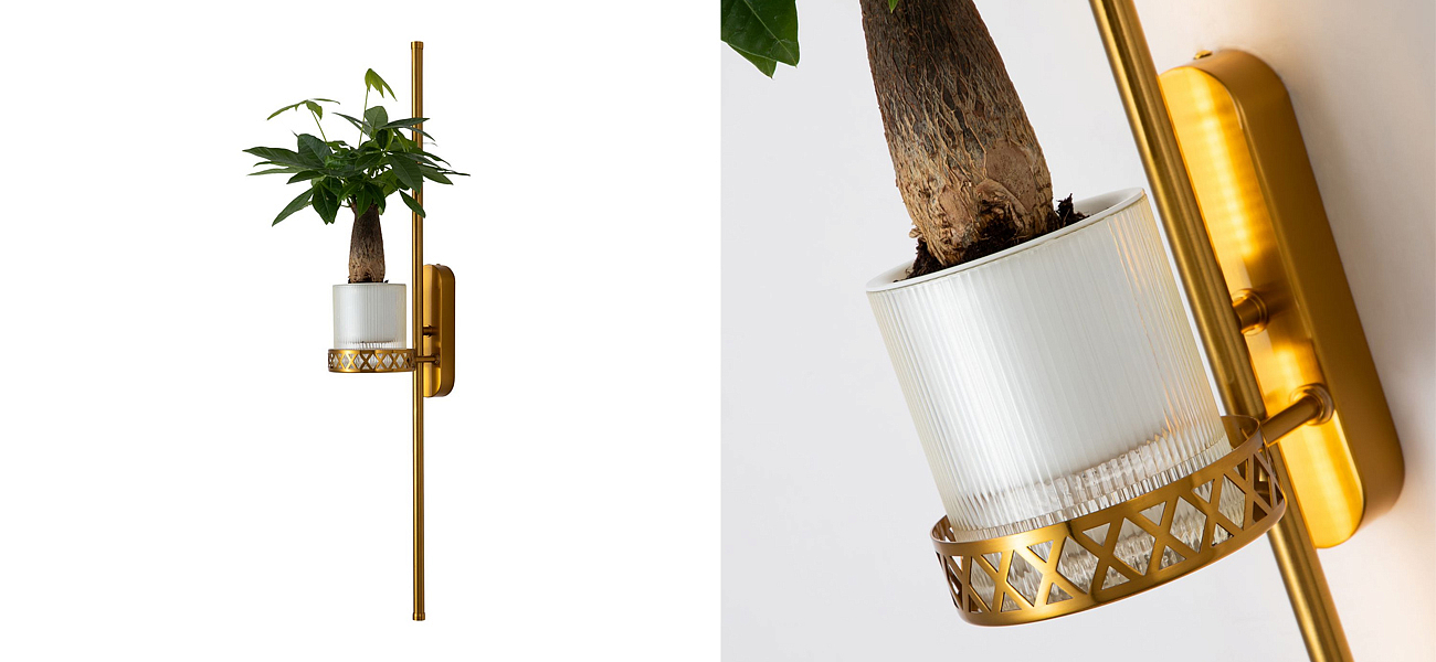 Бра с подставкой для кашпо Plants and Lamps 12 W Бра с подставкой для кашпо Plants and Lamps 12 W - Loft-Concept в Барнауле