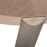 Столик журнальный с низкой круглой столешницей Wood Grain варинант исполнения - 2 | Loft Concept в Барнауле