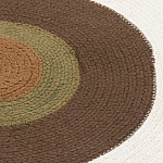 Ковер круглый из хлопка с контрастным узором Bullseye 150 варинант исполнения - 3 | Loft Concept в Барнауле