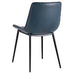 Стул с обивкой из экокожи темно-синего цвета RHOMBUSES UPHOLSTERY варинант исполнения - 4 | Loft Concept в Барнауле