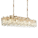 Люстра подвесная овальная с хрустальными овальными подвесками Harmonica варинант исполнения - 1 | Loft Concept в Барнауле