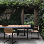 Дизайнерский стул с каркасом из металла с плетеными сиденьем и спинкой GREEN POINT Chair варинант исполнения - 9 | Loft Concept в Барнауле