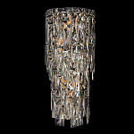 Бра с каскадом из прозрачного хрусталя и корпусом из металла цвета хром Constant Sparks варинант исполнения - 5 | Loft Concept в Барнауле