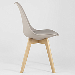 Стул с основой из пластика и мягким сиденьем Arvika Beige варинант исполнения - 2 | Loft Concept в Барнауле