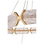 Люстра кольцевая с текстурным природным рисунком IceFlame варинант исполнения - 4 | Loft Concept в Барнауле