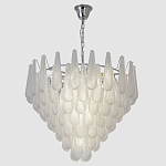 Люстра с подвесками из рифленного стекла в форме капель Textured Glass Chandelier варинант исполнения - 11 | Loft Concept в Барнауле