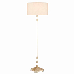 Торшер с абажуром в форме цилиндра на золотистом каркасе Floor lamp Amanda варинант исполнения - 2 | Loft Concept в Барнауле