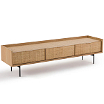 ТВ-тумба с плетеным декором Buckley Wicker TV Stand варинант исполнения - 2 | Loft Concept в Барнауле