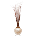 Торшер из перламутра на металлическом каркасе Indonesian Comet варинант исполнения - 2 | Loft Concept в Барнауле