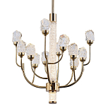 Люстра с декором в виде кристаллов из хрусталя Kenneth Crystal Stone Chandelier 12 варинант исполнения - 1 | Loft Concept в Барнауле