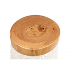 Керамический столик с деревянной столешницей "Пешка" варинант исполнения - 5 | Loft Concept в Барнауле