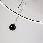 Светодиодная люстра Black LED Circle and Ball Lamp варинант исполнения - 6 | Loft Concept в Барнауле