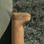 Дизайнерское уличное кресло из массива дерева с плетеной спинкой PALINFRASCA Armchair варинант исполнения - 5 | Loft Concept в Барнауле