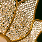 Люстра в форме тюльпана с лепестками из прозрачных стеклянных бусин Hanging Flowers варинант исполнения - 5 | Loft Concept в Барнауле