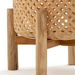 Кашпо на ножках из бамбука Bamboo Decor варинант исполнения - 3 | Loft Concept в Барнауле