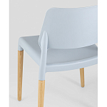 Пластиковый стул на ножках из массива бука Ferret Grey-Blue варинант исполнения - 3 | Loft Concept в Барнауле