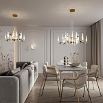 Люстра с декоративными птицами Ganthea D 93 см варинант исполнения - 4 | Loft Concept в Барнауле