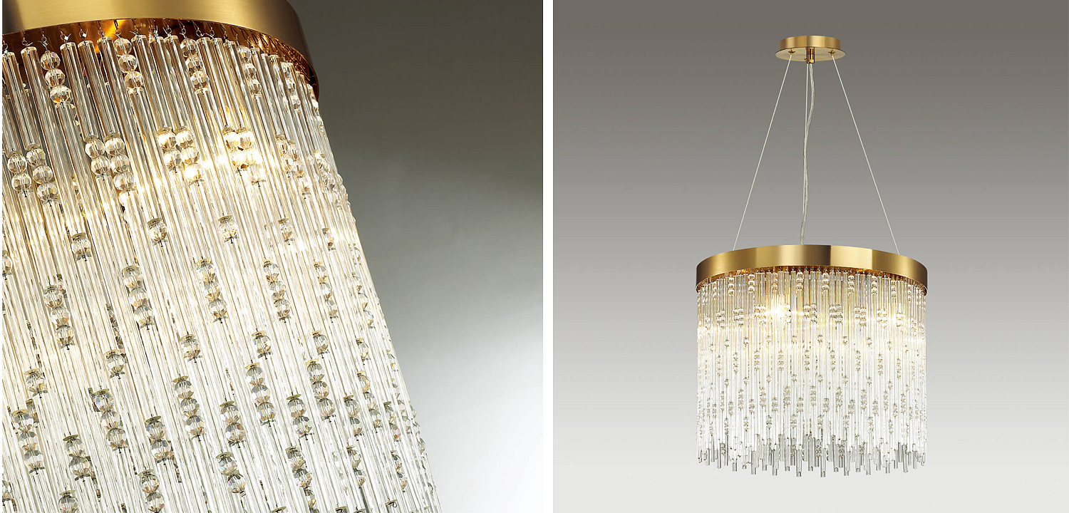 Люстра Hailstorm Rain Kerri Chandelier gold 45 Люстра Hailstorm Rain Kerri Chandelier gold 45 - Loft-Concept в Барнауле
