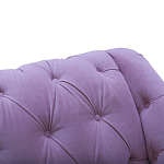 Кушетка фиолетовая с мягкой обивкой из велюра Michael Couch варинант исполнения - 4 | Loft Concept в Барнауле
