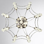 Люстра подвесная из металла с хрустальными подвесками прозрачного цвета Quasar 41 варинант исполнения - 10 | Loft Concept в Барнауле