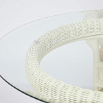 Комплект обеденный из ротанга Eloise grand white варинант исполнения - 13 | Loft Concept в Барнауле