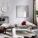 Дизайнерский журнальный стол с чёрной круглой столешницей Visanyp варинант исполнения - 2 | Loft Concept в Барнауле