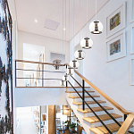 Подвесной светильник со стеклянным плафоном Inner Gleam Globe black  варинант исполнения - 4 | Loft Concept в Барнауле