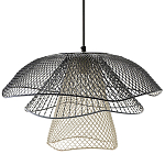 Подвесной светильник Black Grey Mesh Lampshade Hanging Lamp варинант исполнения - 1 | Loft Concept в Барнауле