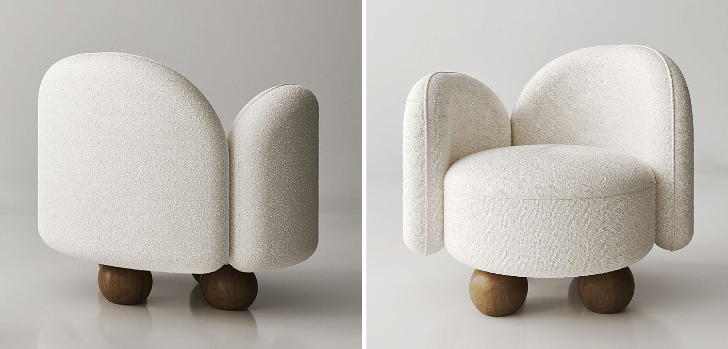 Кресло White Wooden Balls Кресло White Wooden Balls - Loft-Concept в Барнауле